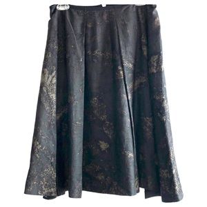Ryan Roberts pleated linen lined pleated skirt